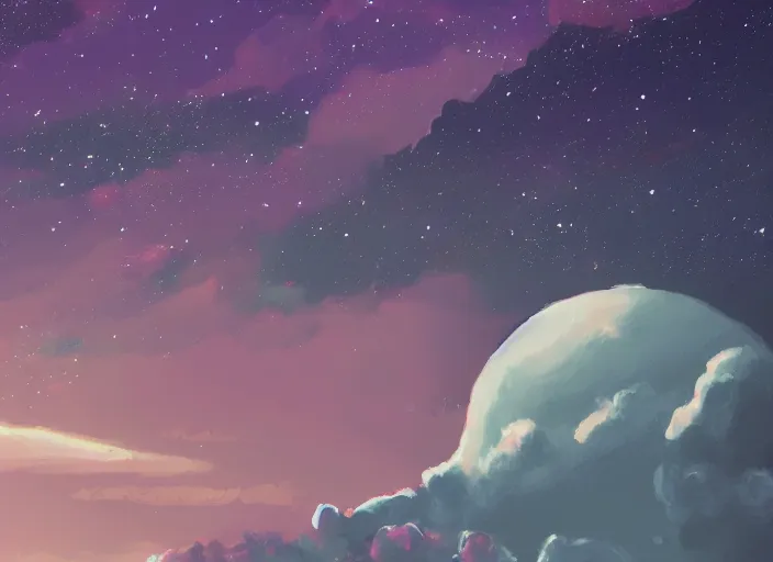 Image similar to placid pastel morning messy planetarium trending on pixiv