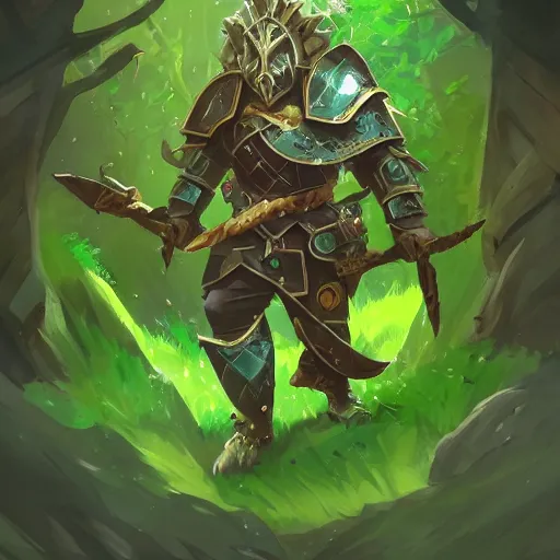 Prompt: green leaves shield, shield made of leaves, epic fantasy style, in the style of Greg Rutkowski, hearthstone artwork