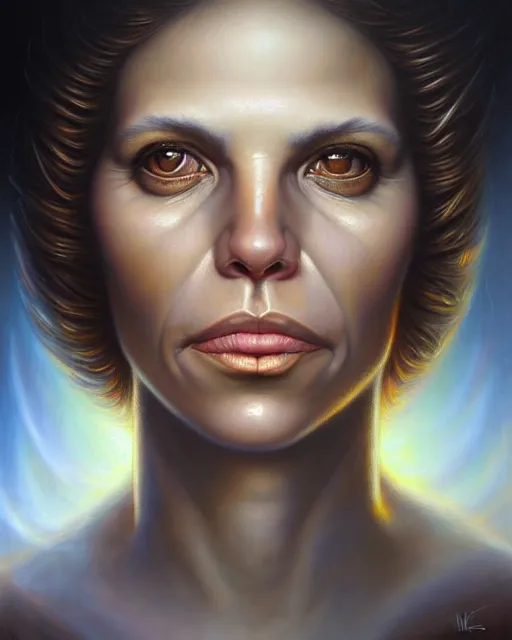 Image similar to detailed portrait of natalie morales beers!! by tomasz alen kopera and peter mohrbacher and johanna martine! and margaret keane! coherent luminescent