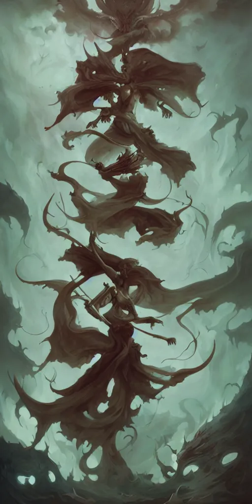 Prompt: Demon of Pandemonium by Peter Mohrbacher