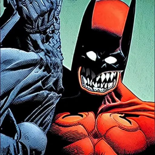 Image similar to The batman who laughs by Brian Bolland