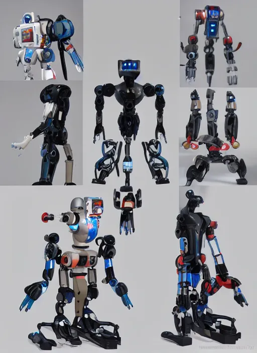 Image similar to Modular anime robot, easily connected and disconnected for easy repairs, fine joints, safe construction for human handling, modestly dressed