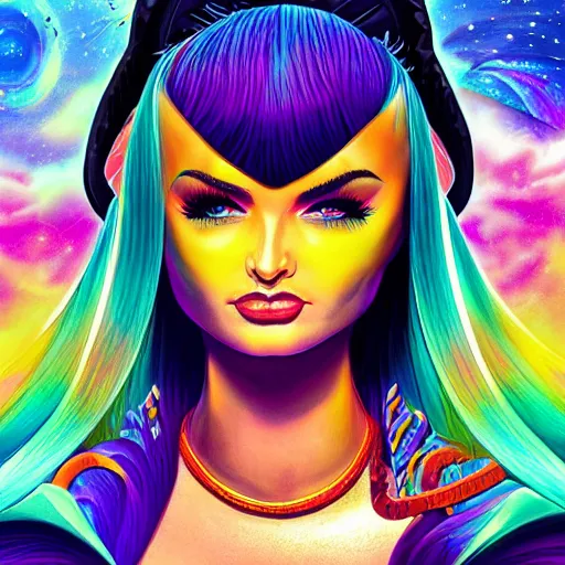 Image similar to cinemati, epic, kim petras psychedelic album cover, out of this world, interdimensional, artstation, cgsociety