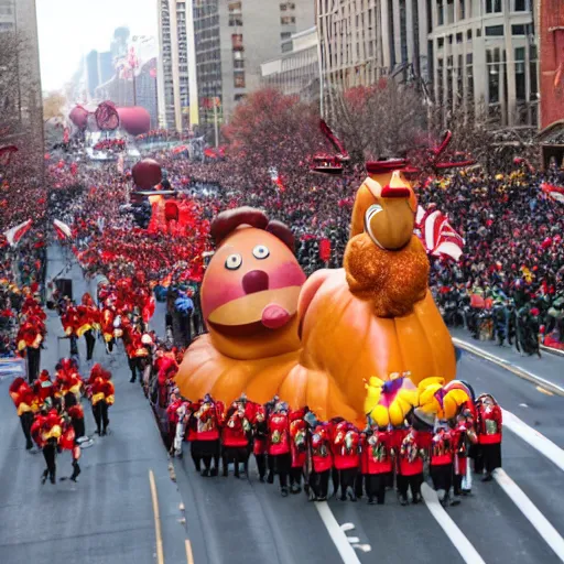 Prompt: macy's thanksgiving day parade