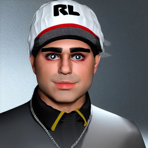 Prompt: mizkif as a roblox character