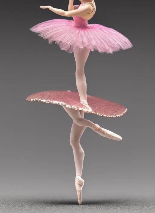 Prompt: Product Introduction Photos, 4K, Front view, Full body, 80mm resin detailed miniature of a Ballerina Girl