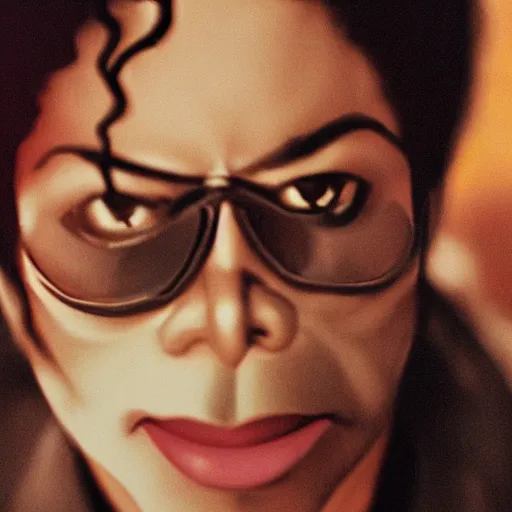 Prompt: photoreal portrait of the michel jackson cinematic still, depth of field, composition 4 0 mm