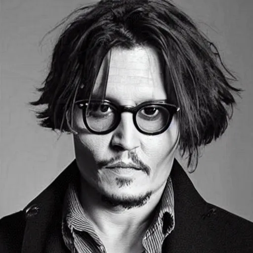 Prompt: Johnny depp as college student