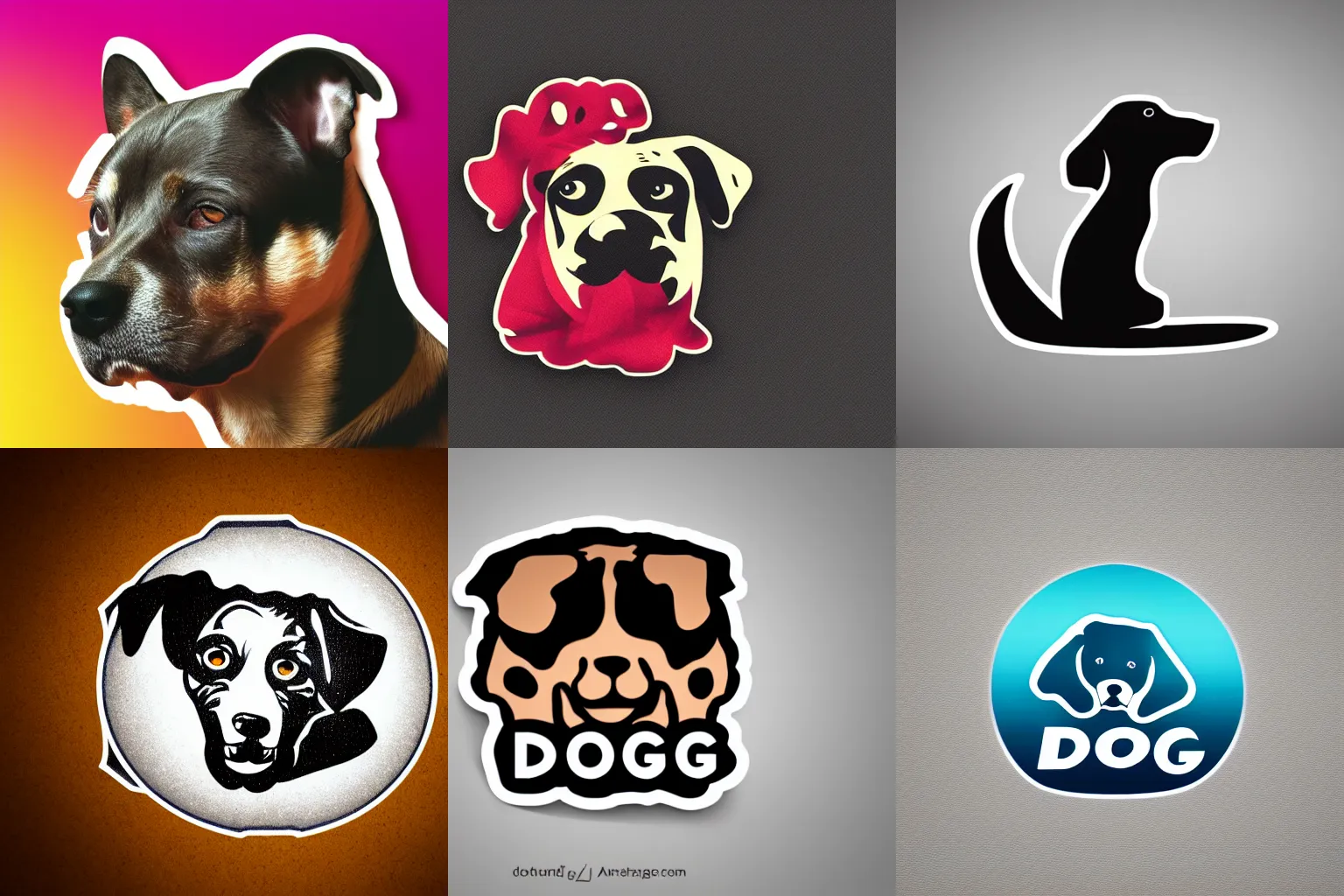 Prompt: A logo design of a dog. trending on artstation, 8k HD wallpaper