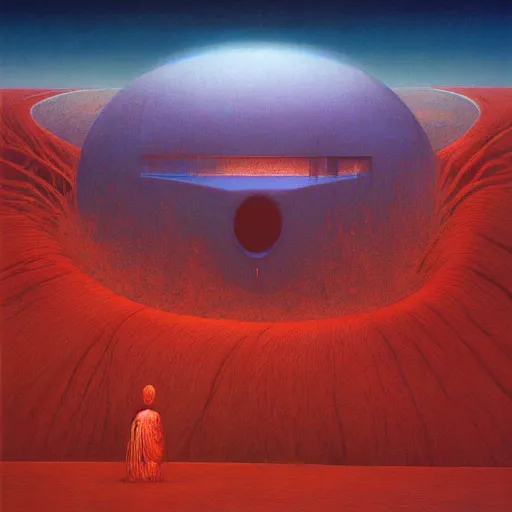 Prompt: A mapo tofu album cover, by Zdzislaw Beksinski, oil on canvas