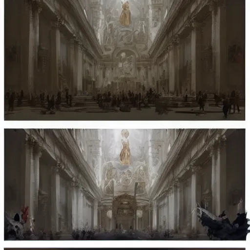 Image similar to Paint the Secrets inside the Vatican,Greg rutkowski, Trending artstation, cinematográfica, digital Art