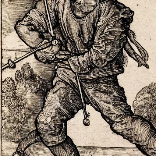 Image similar to lacrosse player, highly detailed, 8k, intricate, Albrecht Durer style H 1920