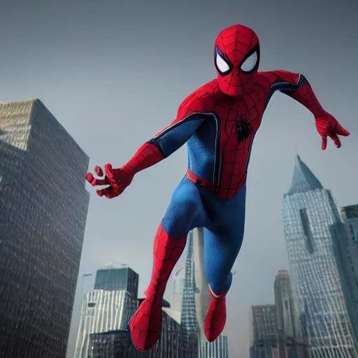 Prompt: advanced spider - man suit, cinematic, volumetric lighting, realistic, hyperdetailed, photorealistic, photograph