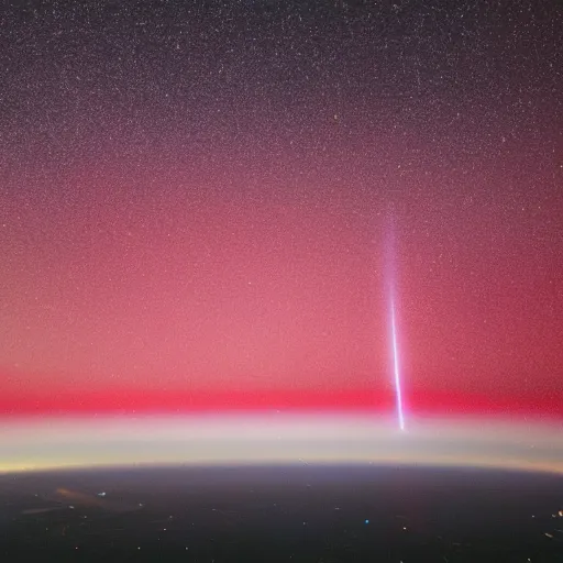 Image similar to red sprites in the atmosphere