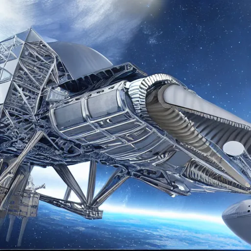 Image similar to photorealistic image of young engineeres building spaceship, detailed, realistic detailed faces, focus