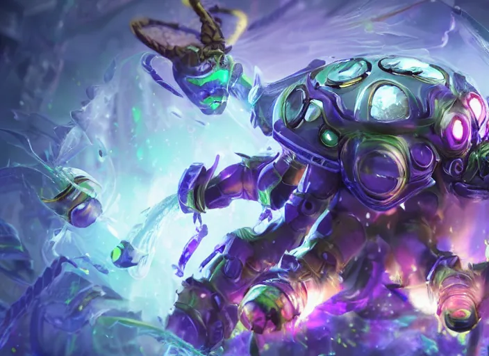 Image similar to champion splashart of hivemind