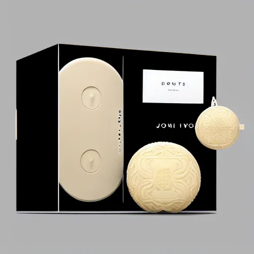 Image similar to jonathan ive dieter rams mooncake 🥮 handbag 👜 👝 packaging