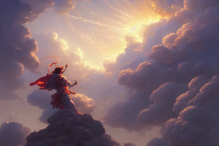 Image similar to god striking upon the earth from the heavens, powerful angels, godly powers, higher power, jesper ejsing, james jean, justin gerard, tomasz alen kopera, cgsociety, fenghua zhong, makoto shinkai, octane render, highly detailed, rim light, art, cinematic lighting, very coherent, hyper realism, high detail, 8 k