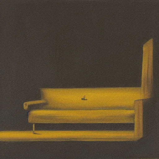 Image similar to loneliness, no people, modern painting