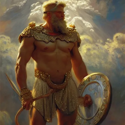 Image similar to angry zeus. highly detailed painting by gaston bussiere, craig mullins, j. c. leyendecker 8 k