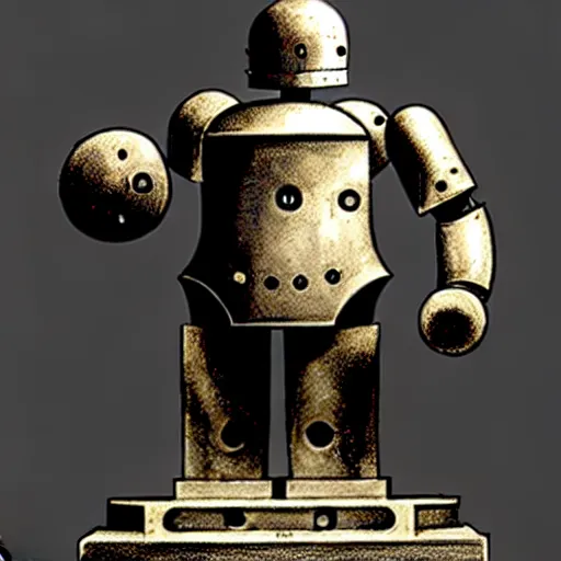 Prompt: bellator mechanicus ab antiquo romano fabro designatus. fantastica humanoideus, structura virtutis roboticae, intuitu inpendet. ultimate golem, embodiment of the legion. belli apparatus. perquam mina. alta definitio imaginis