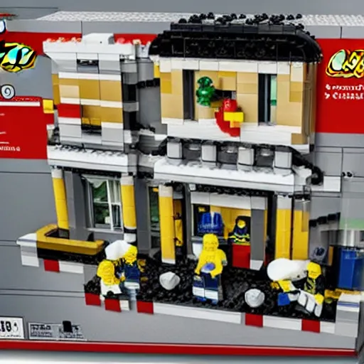 Image similar to mar - a - lago fbi raid lego set