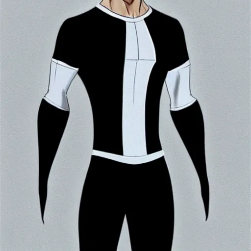 Prompt: realistic mcu full body concept art of danny phantom