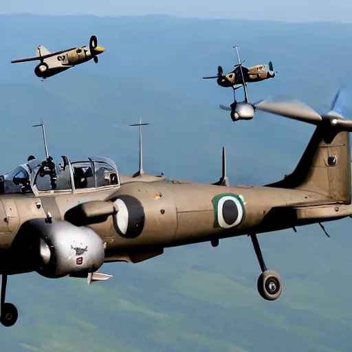 Image similar to A IAR-93 and a IAR-99 flying together