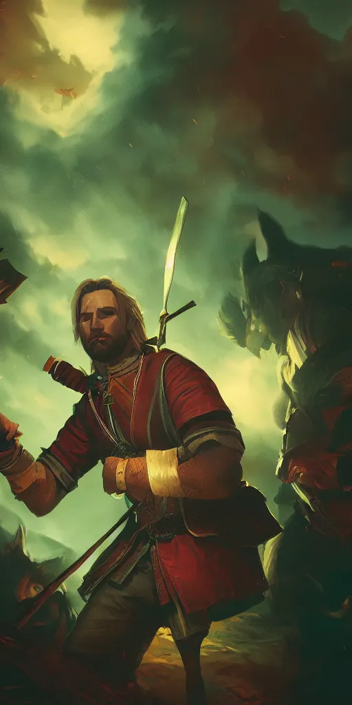 Prompt: Gwent card illustration. Single subject. Moody lighting.