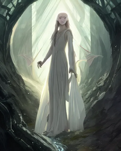 Image similar to Galadriel, sharp details, sharp focus, elegant, highly detailed, illustration, by Jordan Grimmer and greg rutkowski and PiNe(パイネ) and 薯子Imoko and 香川悠作 and wlop and maya takamura, intricate, beautiful, Trending artstation, pixiv, digital Art