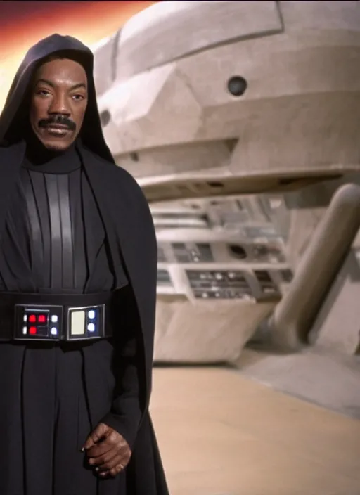 Prompt: Eddie Murphy in Star wars movie