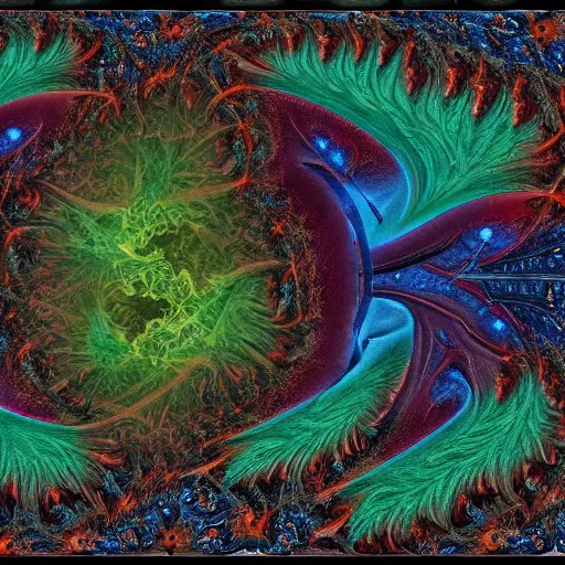 Prompt: I am anti-life. The Beast of Judgement. The dark at the end of everything. Zoomorphism , God like, Biblical, Apocalypse, End of Times, Superb, Invincible, Merciless, Mayhem, Chaos, Death Incarnate, fog, smoke, ashes, hellfire, rain of blood, feeds on the entire cosmos, Highly detailed 3d fractal, volumetric lighting, sharp focus, ultra-detailed, hyperrealistic, complex, intricate, 3-point perspective, hyper detailed, unreal engine 5, IMAX quality, cinematic, finely detailed, small details, extra detail, symmetrical, high resolution, rendered 3D model, octane render, arnold render, PBR, path tracing, 8k, 4k, HD, hi-res, award-winning, awe-inspiring, ground-breaking, masterpiece , artgem, Dark Fantasy