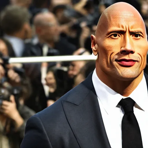 Image similar to Dwayne Johnson as FBI in movie directed by Christopher Nolan