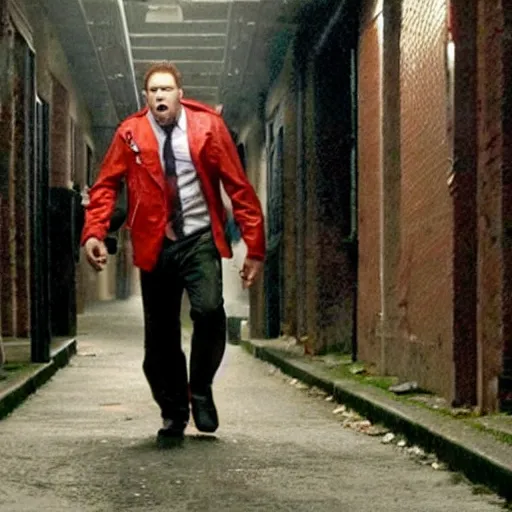 Image similar to Live Action Still of Jerma in Shaun of the Dead, real life, hyperrealistic, ultra realistic, realistic, highly detailed, epic, HD quality, 8k resolution, body and headshot, film still