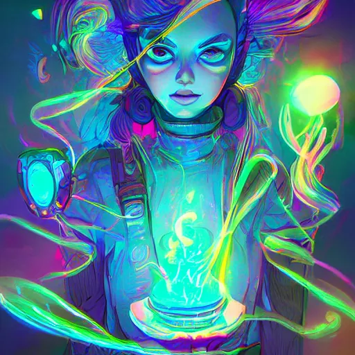 Image similar to skill magic deepdream radiating a glowing aura stuff loot legends stylized digital illustration video game icon artstation lois van baarle, ilya kuvshinov, rossdraws,