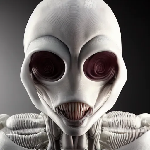 Image similar to white mannequin xenomorph albino alien perfect smooth human anatomy, no face, bone white smooth head, full male body smooth strong standing, octane render ultra realistic full body