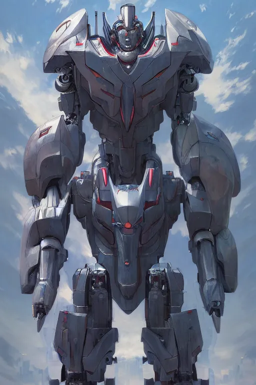 Image similar to portrait of joe biden as super mecha anime robot, joe biden, joe biden, intricate, highly detailed, smooth, artstation, digital illustration by ruan jia and mandy jurgens and artgerm and wayne barlowe and greg rutkowski and zdislav beksinski