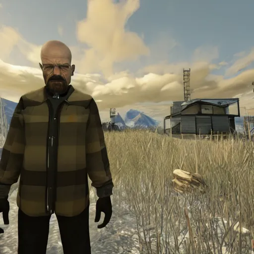 Image similar to Walter White in Half Life 2