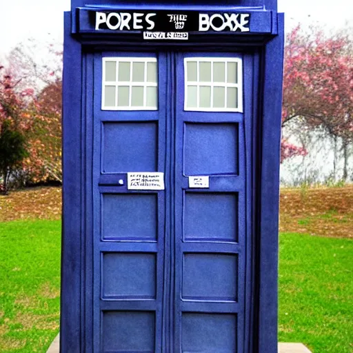 Prompt: The tardis from Dr. Who