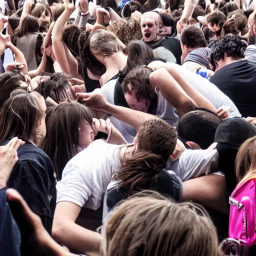 Image similar to moshpit in a public toilet