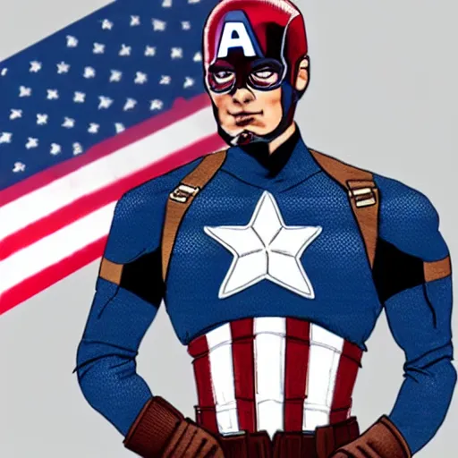 Image similar to captain america obama