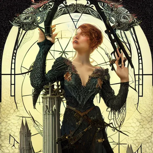 Image similar to realistic detailed second start to the right and straight on till morning by emilia dziubak, will terry, greg olsen, chris mars, ann long, and mark brooks, dramatic, fairytale, art nouveau, victorian, neo - gothic, gothic, character concept design, storybook design