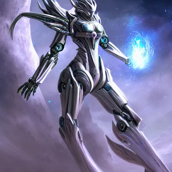 Prompt: giant stunning goddess shot, galactic sized beautiful hot anthropomorphic robot mecha female dragon, floating in space, larger than the planet, the earth a mere marble in her hand, detailed sleek silver armor, sharp claws, epic proportions, epic scale, highly detailed digital art, sci fi, furry art, macro art, dragon art, goddess art, warframe fanart, destiny fanart, anthro, furry, giantess, macro, furaffinity, deviantart, 8k 3D realism