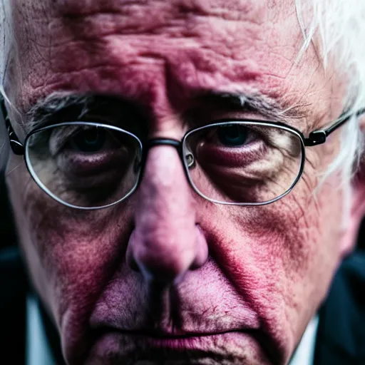 Prompt: Bernie Sanders, grungy, unkept hair, glowing eyes, modelsociety, radiant skin, huge anime eyes, RTX on, perfect face, directed gaze, intricate, Sony a7R IV, symmetric balance, polarizing filter, Photolab, Lightroom, 4K, Dolby Vision, Photography Award