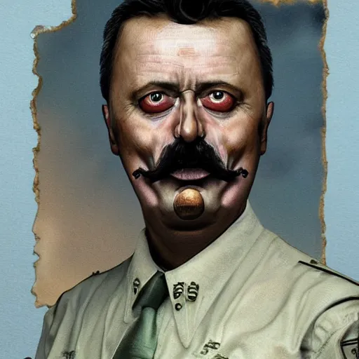 Prompt: igor ivanovich strelkov became a cringe lovecraftian degenerate abomination, photo - realistic, color image, 2 k, highly detailed, bodyhorror, occult art