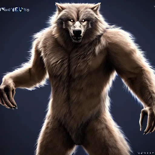 Image similar to cute handsome cuddly werewolf from van helsing unreal engine hyperreallistic render 8k character concept art masterpiece