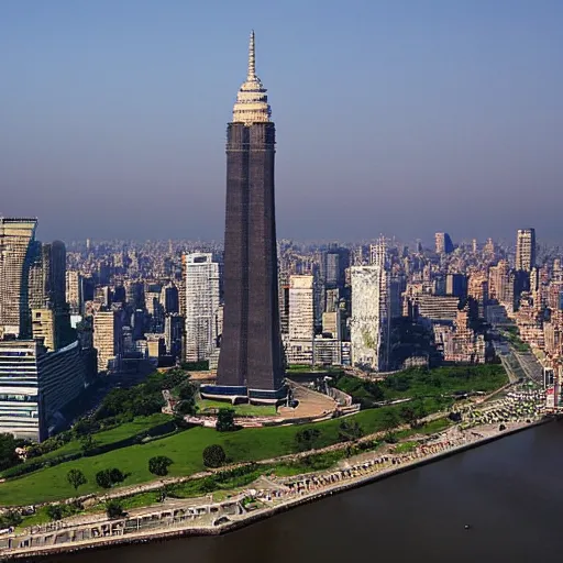 Prompt: Monas from Jakarta replace to new York