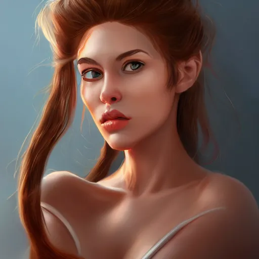 Prompt: a beautiful portrait of a cute woman by Ivan Talavera trending on Artstation