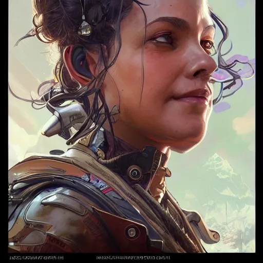 Prompt: watson from apex legends fantasy art, hyper detailed, extremely complex, hyper realistic art by artgerm and greg rutkowski and alphonse mucha