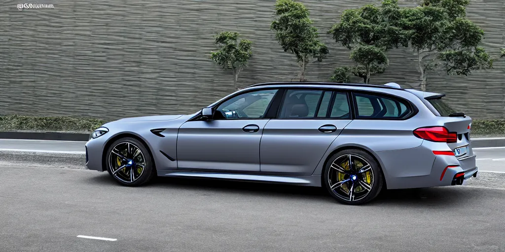 Prompt: “2019 BMW M5 Wagon, Singapore grey, ultra realistic, 4K, high detail”